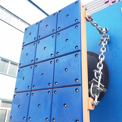 پنل دریایی پلاستیکی آبی ضد آب پدهای گلگیر اسکله UHMWPE برای گلگیر اسکله