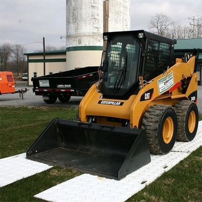 4ft.W X 8ft.L طرح آج صفحه الماسی HDPE تشک های محافظ زمین شفاف