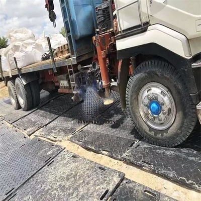 تشک های جاده ای قابل حمل طبقه پلاستیکی سخت Hdpe تشک های جاده ای محافظ زمینی