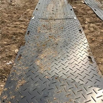 تخته حصیر کف بیل مکانیکی پلاستیکی 2x4ft عابر پیاده راه موقت HDPE