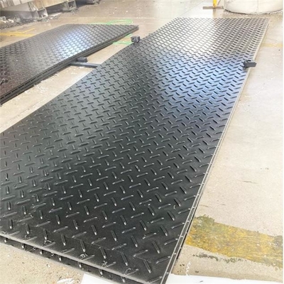 تشک های جاده پوشش زمینی مشکی HDPE برای ماشین آلات سنگین