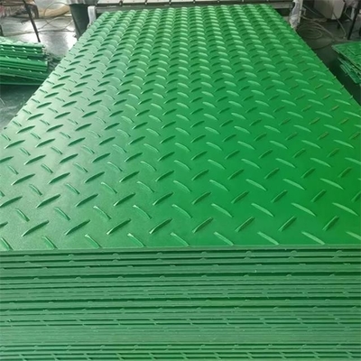 پلاستیک سبز بادوام HDPE جاده های زمینی باتلاق برای ساخت بیل مکانیکی