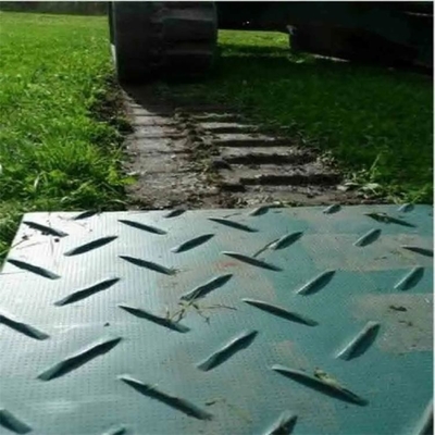 پلاستیک سبز بادوام HDPE جاده های زمینی باتلاق برای ساخت بیل مکانیکی