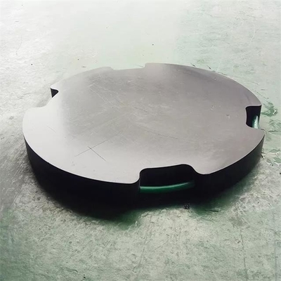 لنت بیرونی جرثقیل پلاستیکی جک پایه جک HDPE گرد مشکی برای جرثقیل های متحرک