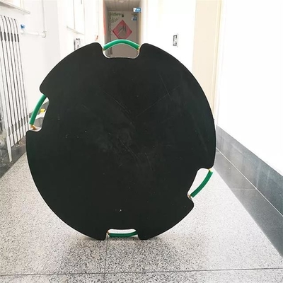 لنت بیرونی جرثقیل پلاستیکی جک پایه جک HDPE گرد مشکی برای جرثقیل های متحرک