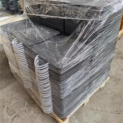 500×500 میلی‌متر HDPE لنت‌های تثبیت‌کننده لنت ایمنی پاشنه پا جرثقیل