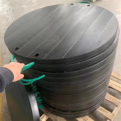 پد بیرونی کامیون پمپ پلاستیکی مهندسی پلاستیک مشکی گرد زمینی HDPE