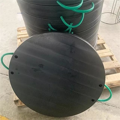پد بیرونی کامیون پمپ پلاستیکی مهندسی پلاستیک مشکی گرد زمینی HDPE