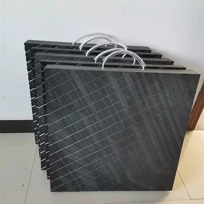 بلوک های پلاستیکی ضد ضربه سفت و سخت مشکی پلی اتیلن پلی اتیلن کریبینگ بلوک های پشته جرثقیل پشته