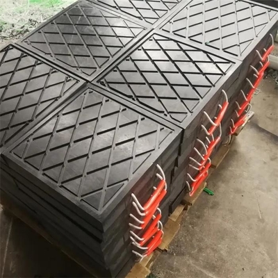500×500 میلی‌متر HDPE لنت‌های تثبیت‌کننده لنت ایمنی پاشنه پا جرثقیل
